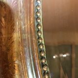 Oval mirror Louis XVI gold leaf