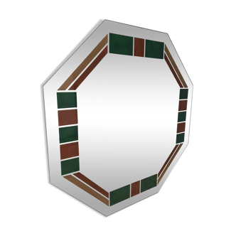 Colorful hexagonal mirror