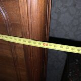 Double bed in walnut wood from the 1920s, very good condition