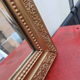 19th century wood and gilded stucco mirror