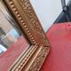 19th century wood and gilded stucco mirror