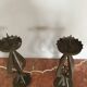 Paire de grands chandeliers brutalistes