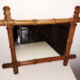 Miroir en faux bambou 52.5cm X 43.5cm