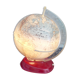 Luminous globe, world map old glass light design tTride vintage 1950