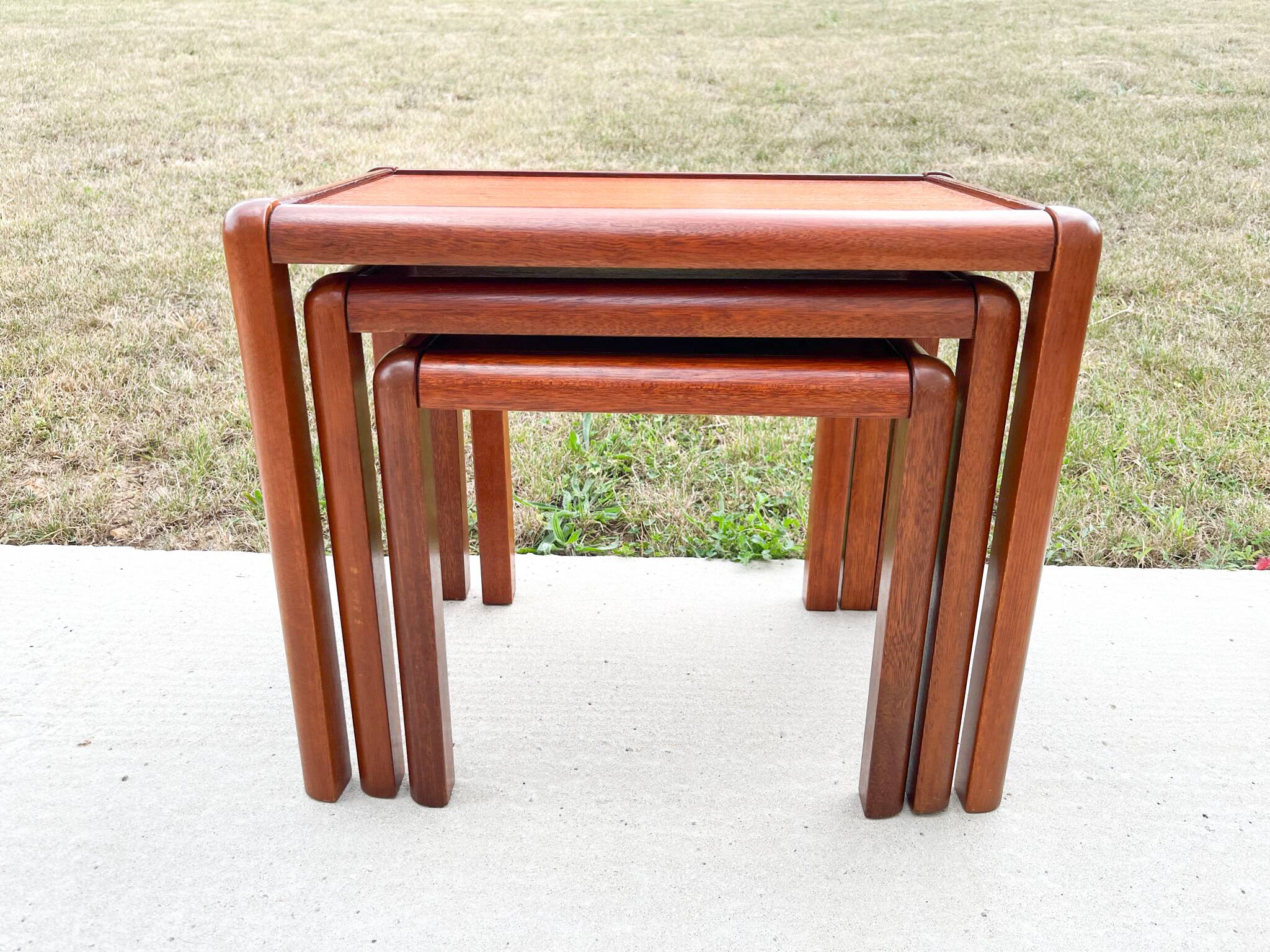 Vintage nesting tables from the 1970s.