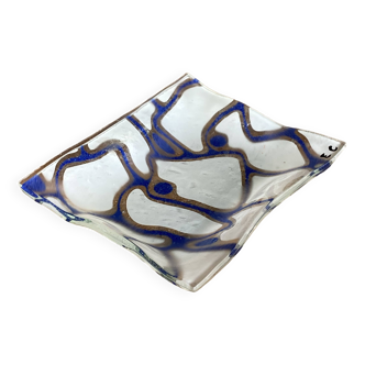 Fused glass artist's bowl