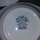 Porcelaine Lunéville - 2 petits plats paysage bleu