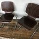 Series of 5 retro vintage stackable chairs flototto pagholz by adam stegner 1960 1970