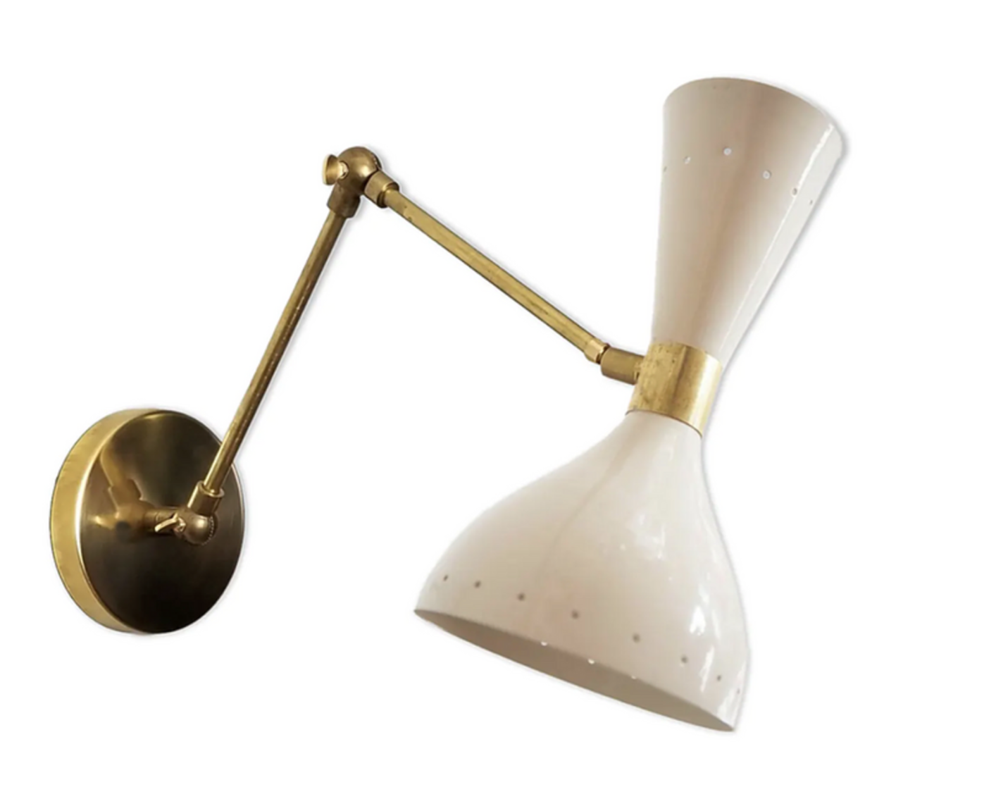 Articulable white moonlight wall lamp