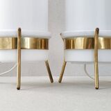 Pair of vintage 1950 Parscot lamps