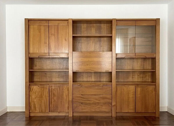 Bibliothèque Roche Bobois en bois massif