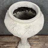 In the spirit of the Nancy School: exceptional cache pot and its Art Nouveau column