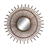 Rattan sun mirror - vintage 70