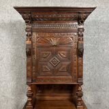 Renaissance cabinet in oak with brown patina circa 1850