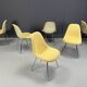 Eames fiberglass dining chairs for herman Miller, 1970s
