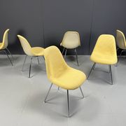 Eames fiberglass dining chairs for herman Miller, 1970s