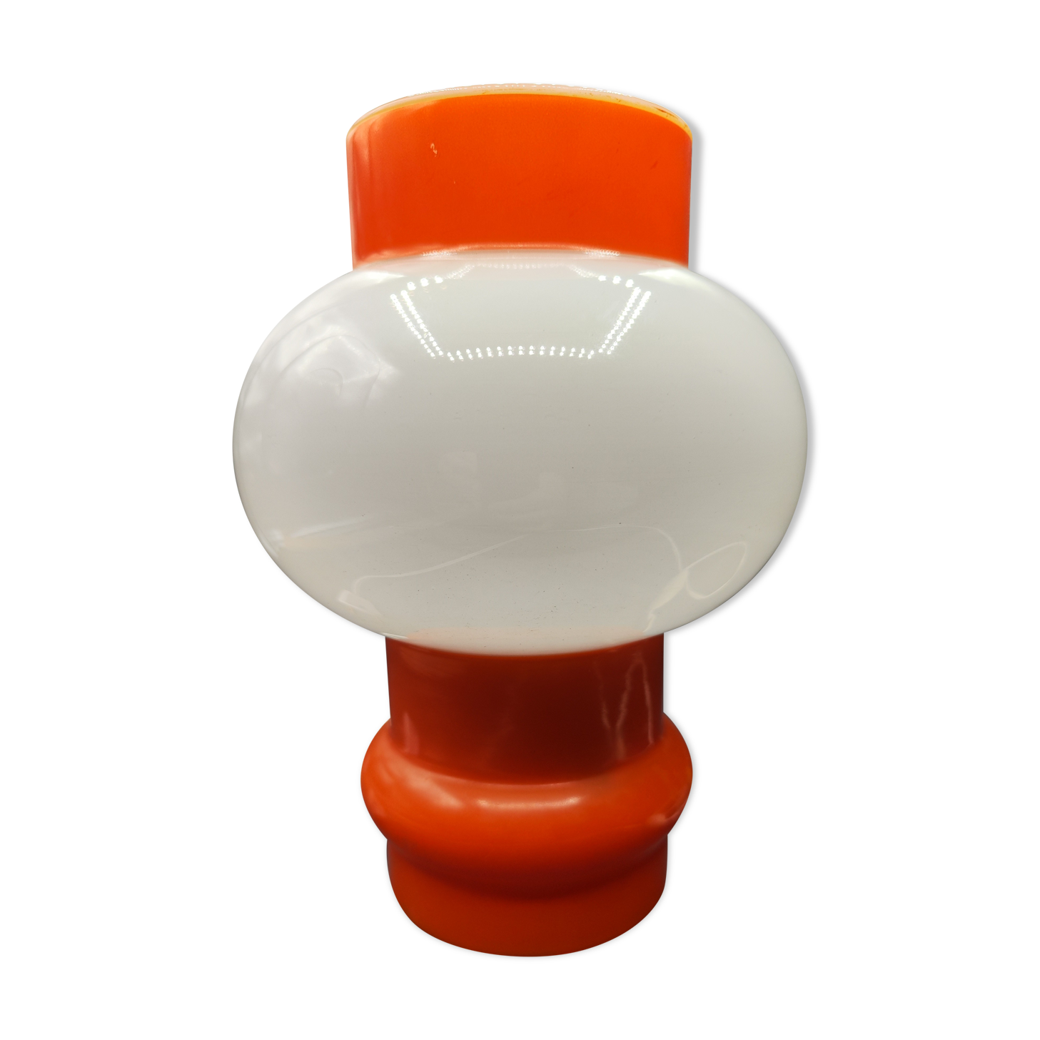 Table lamp space age opalescent glass