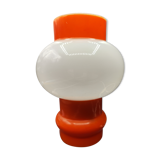Lampe a poser space age verre opalescent