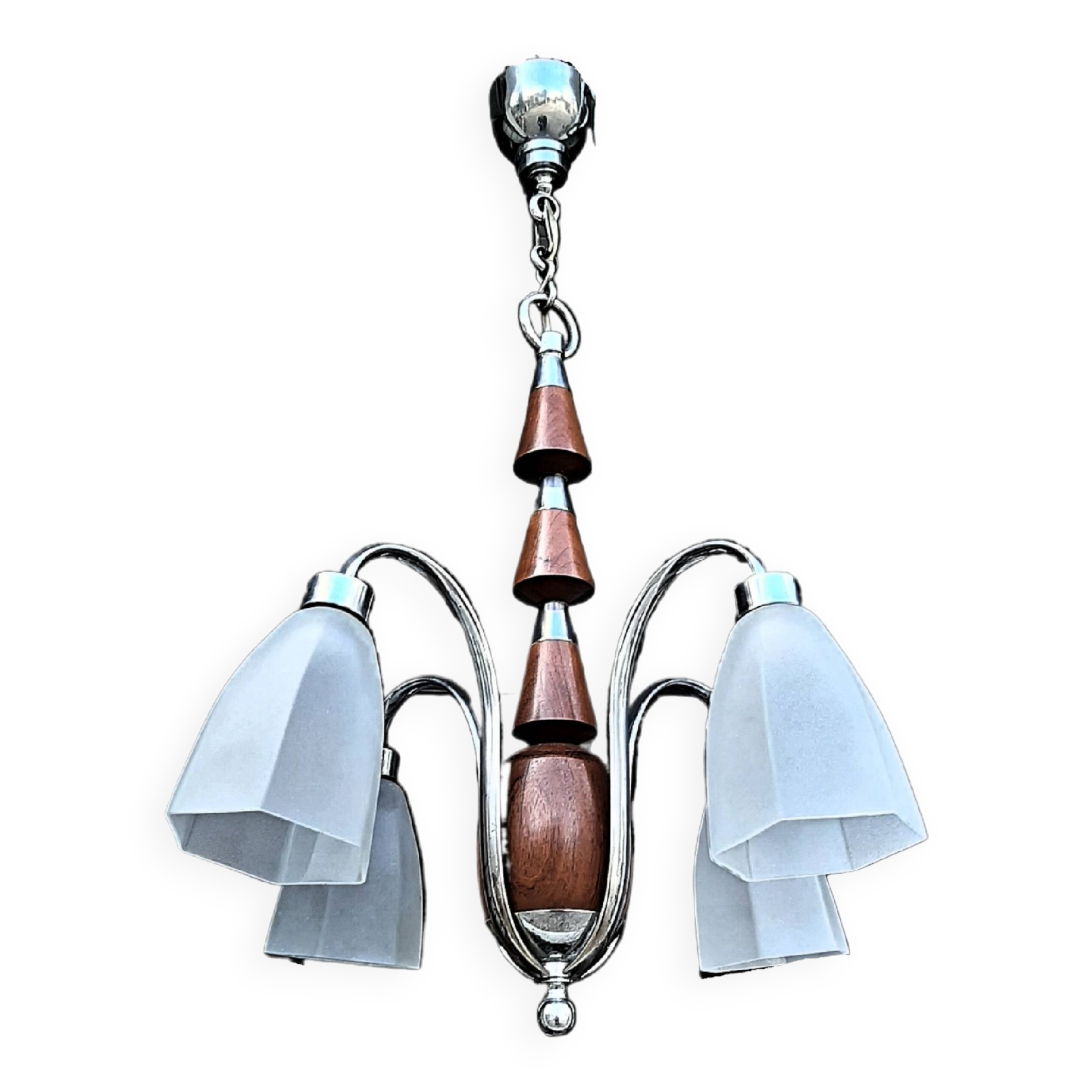 Vintage Art Deco chandelier late 1930s