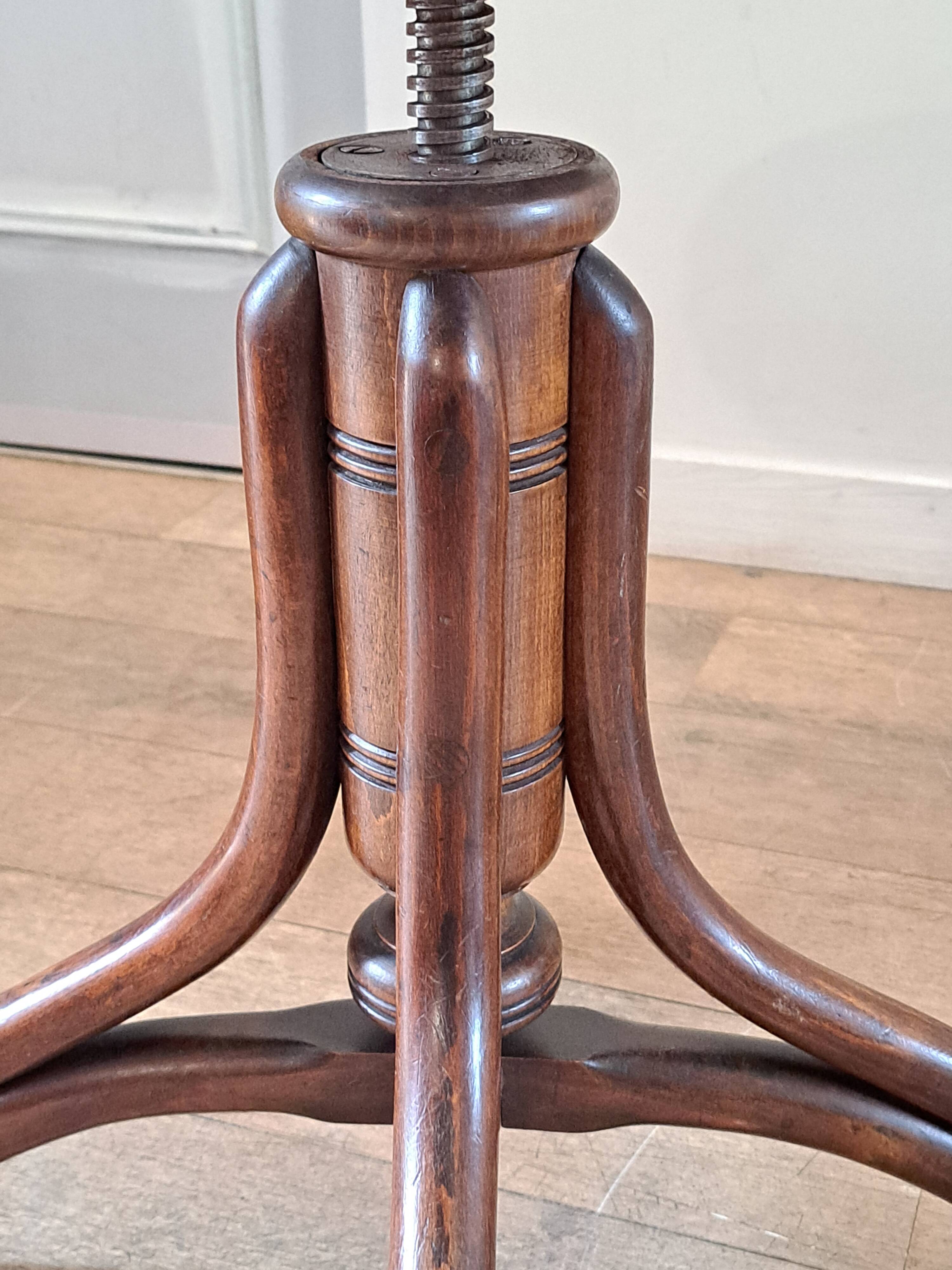 Cane piano stool