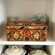 Painted wooden wedding box, early 20th century