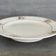 Plate on footstool Terre de Fer Salins Charbonnier