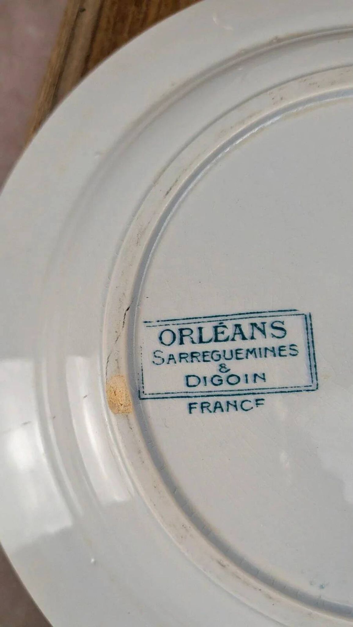 Set of 3 deep plates Orléans Sarreguemines & Digoin