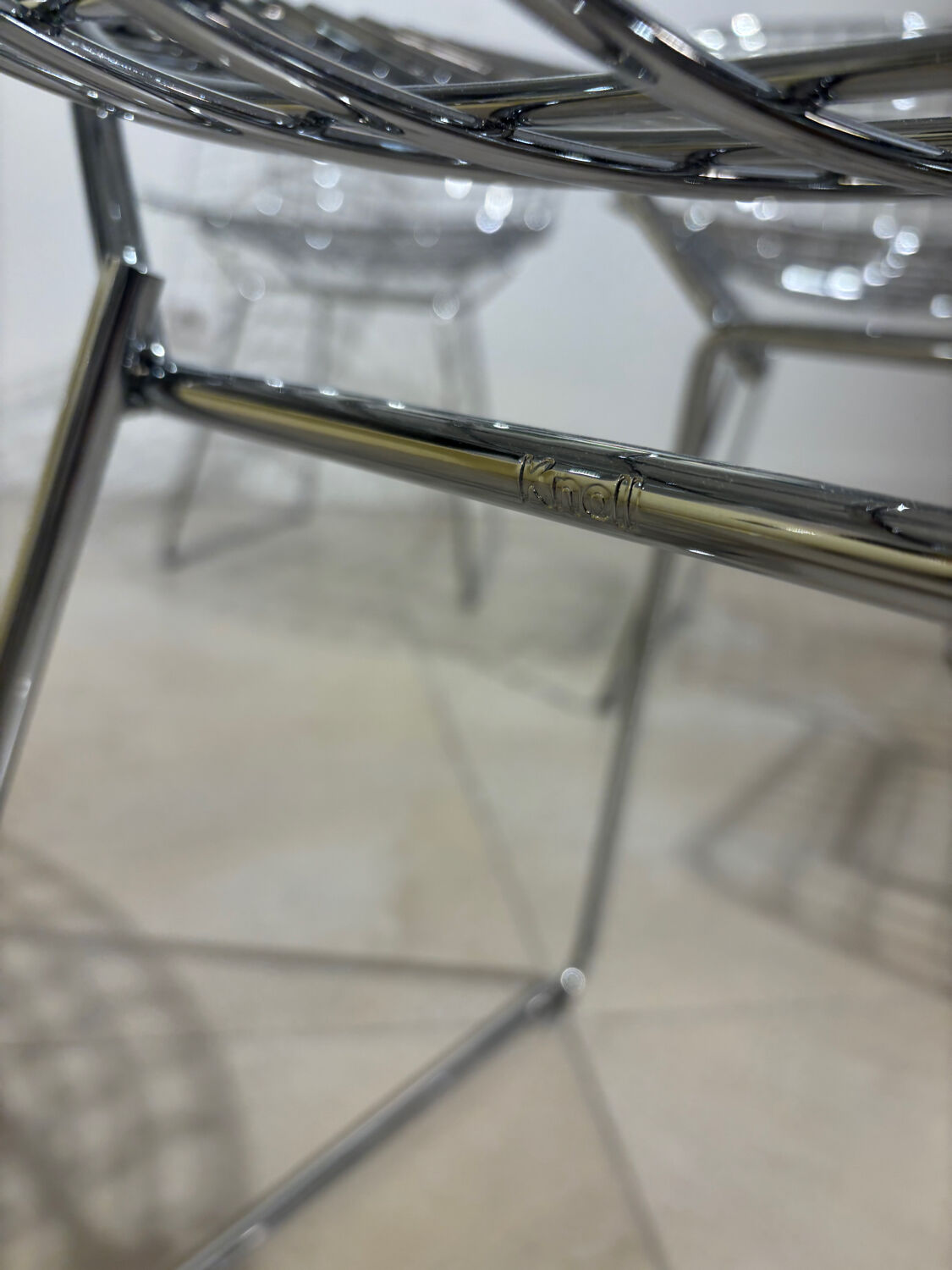 Set of 4 Harry Bertoia chairs for Knoll