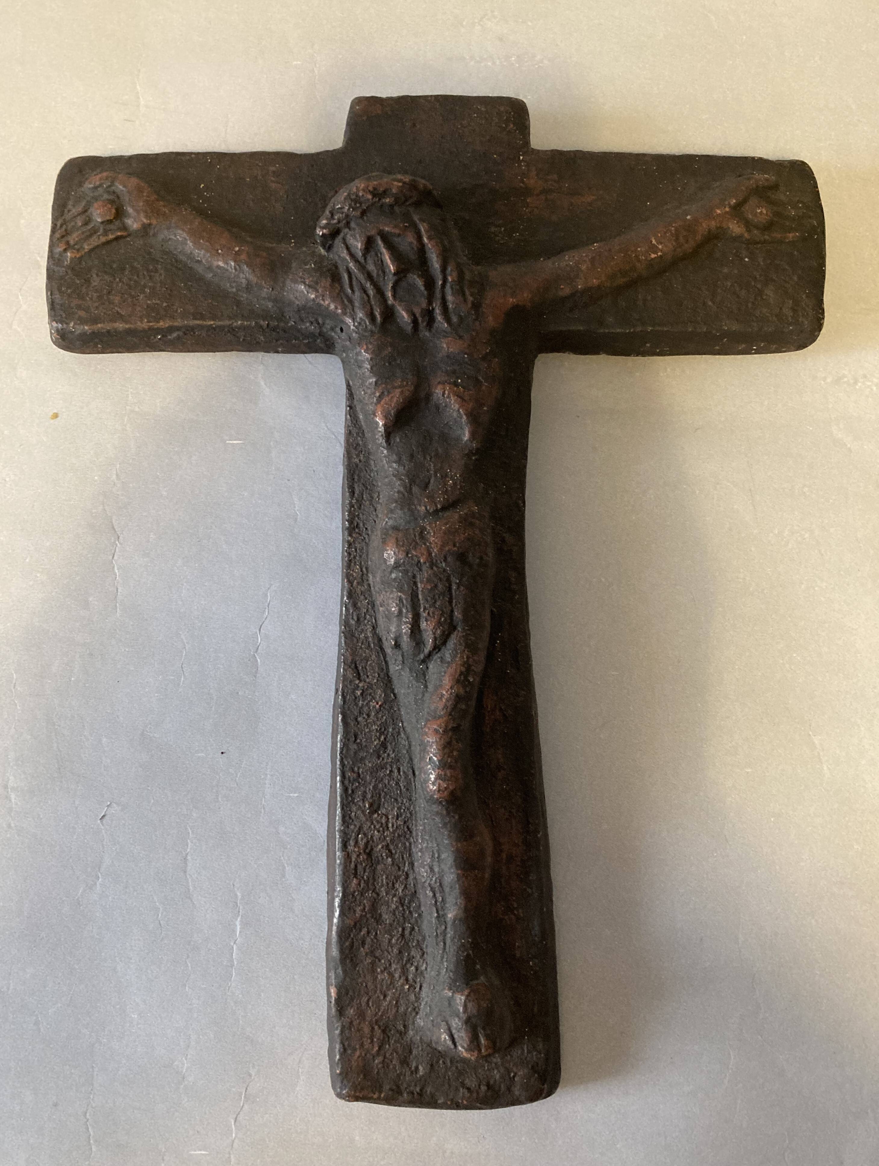 Crucifix signed Roy Poete