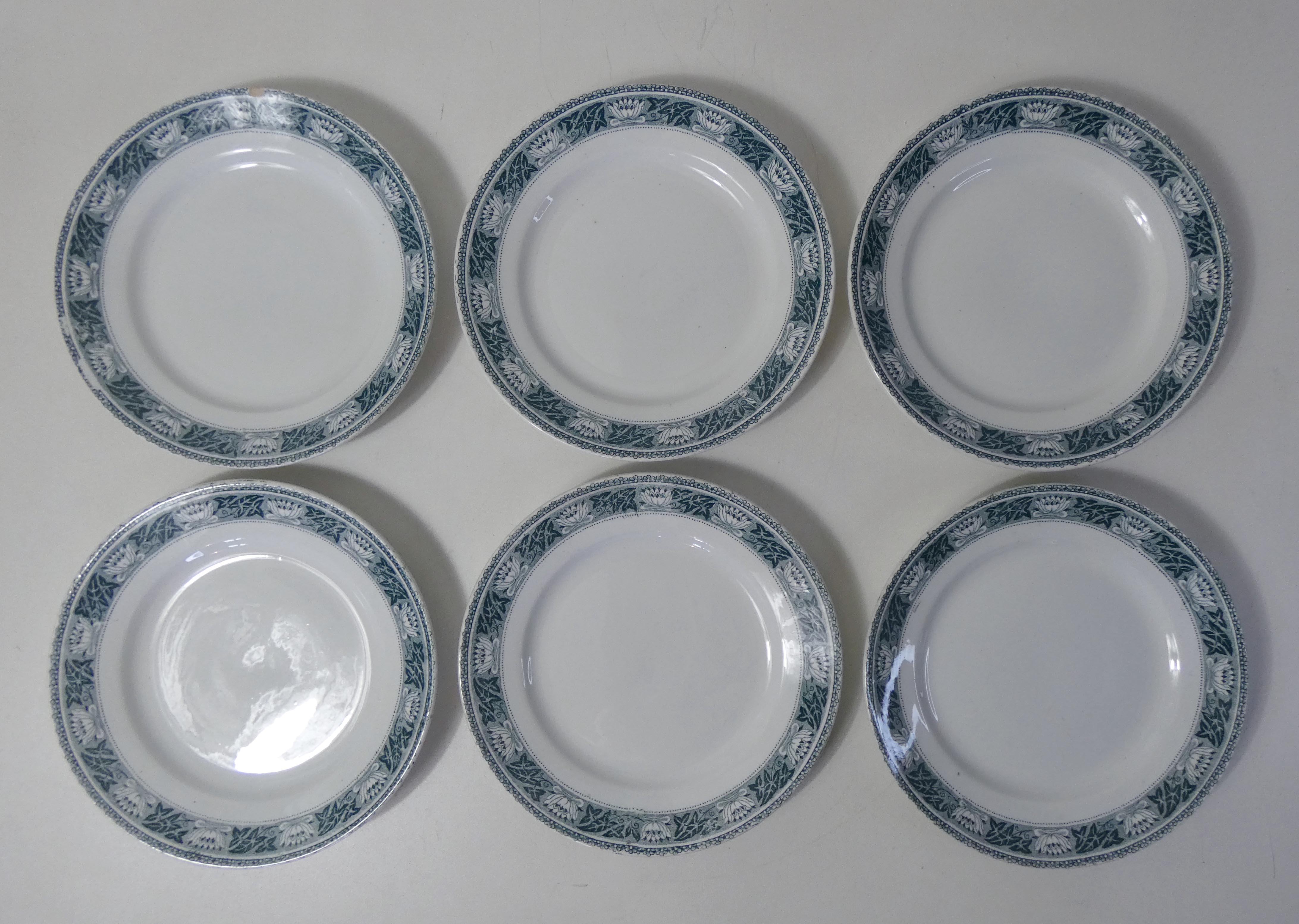 6 flat plates lotus, terre de fer