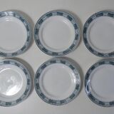 Terre de fer 6 assiettes plates lotus