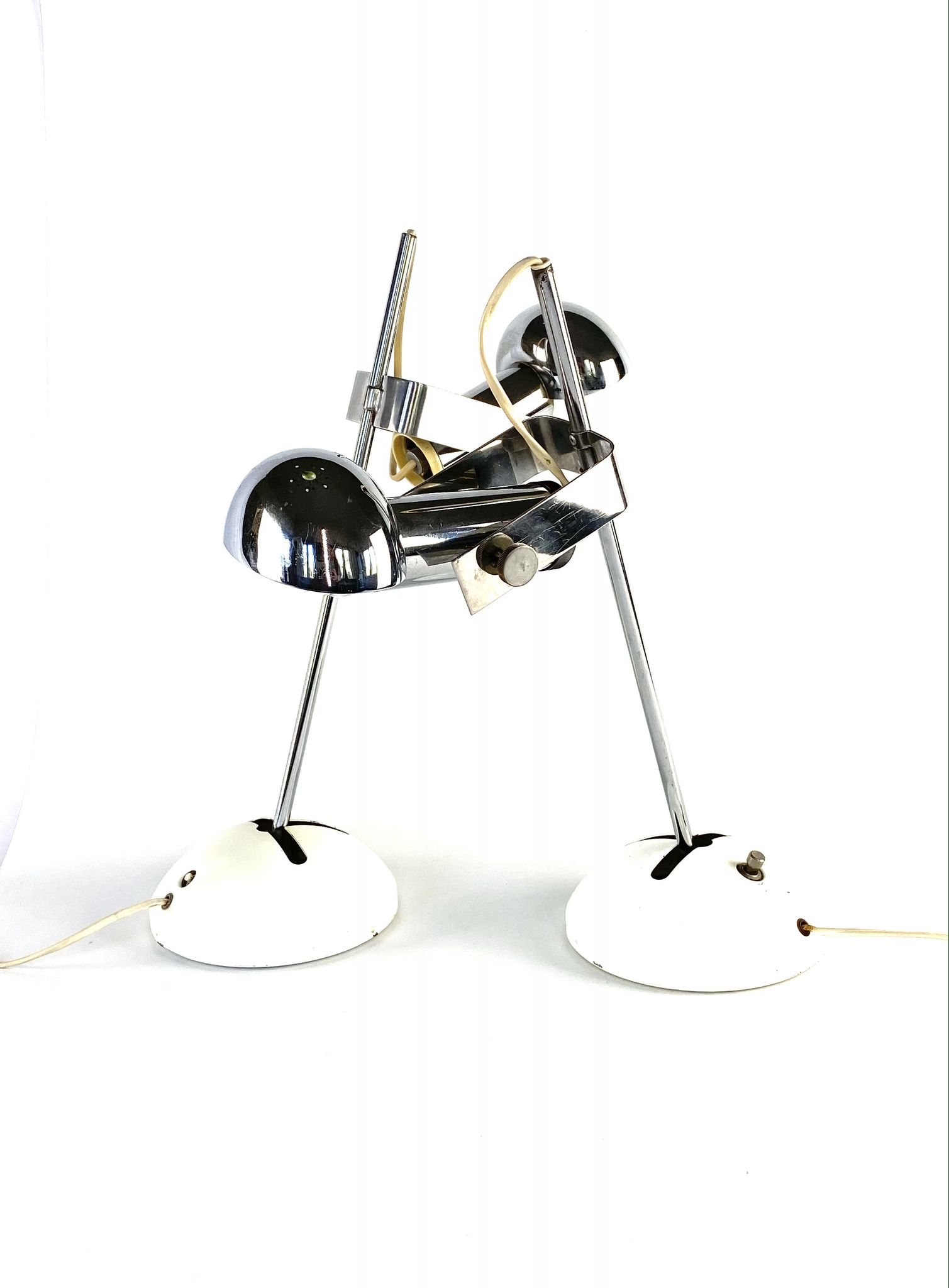 Robert Sonneman, pair of T395 Table Lamp for Luci Milan, 1972