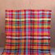 Berber Haïk blanket with multicolored checks