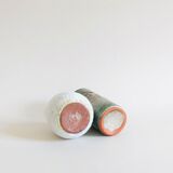 Duo of small sandstone vases