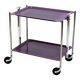 Rolling folding table bar laminate color violet - textable platex