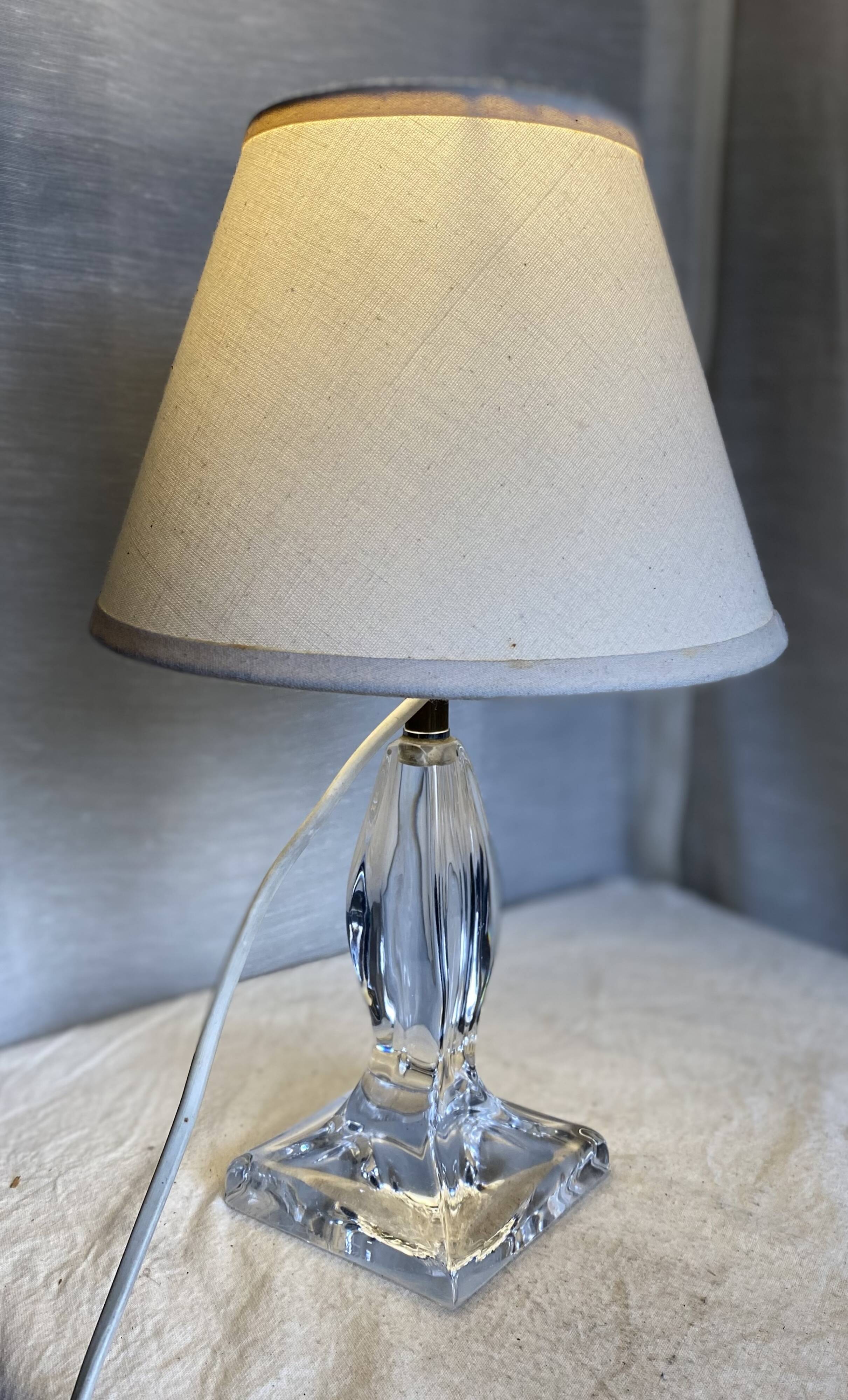 DAUM crystal lamp vintage 1960