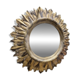 Vintage Italian sun mirror from the 1970s, diameter 1.4m.