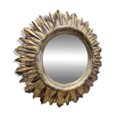 Vintage Italian sun mirror from the 1970s, diameter 1.4m.