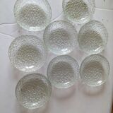 Old domes bubbled granite glass lot 8