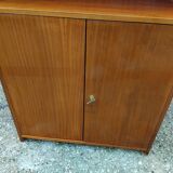 Vintage Scandinavian school teak bookcase