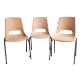 Set of 3 vintage “grofillex” chairs