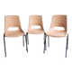 Serie de 3 chaises vintage "grofillex"
