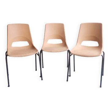 Set of 3 vintage “grofillex” chairs