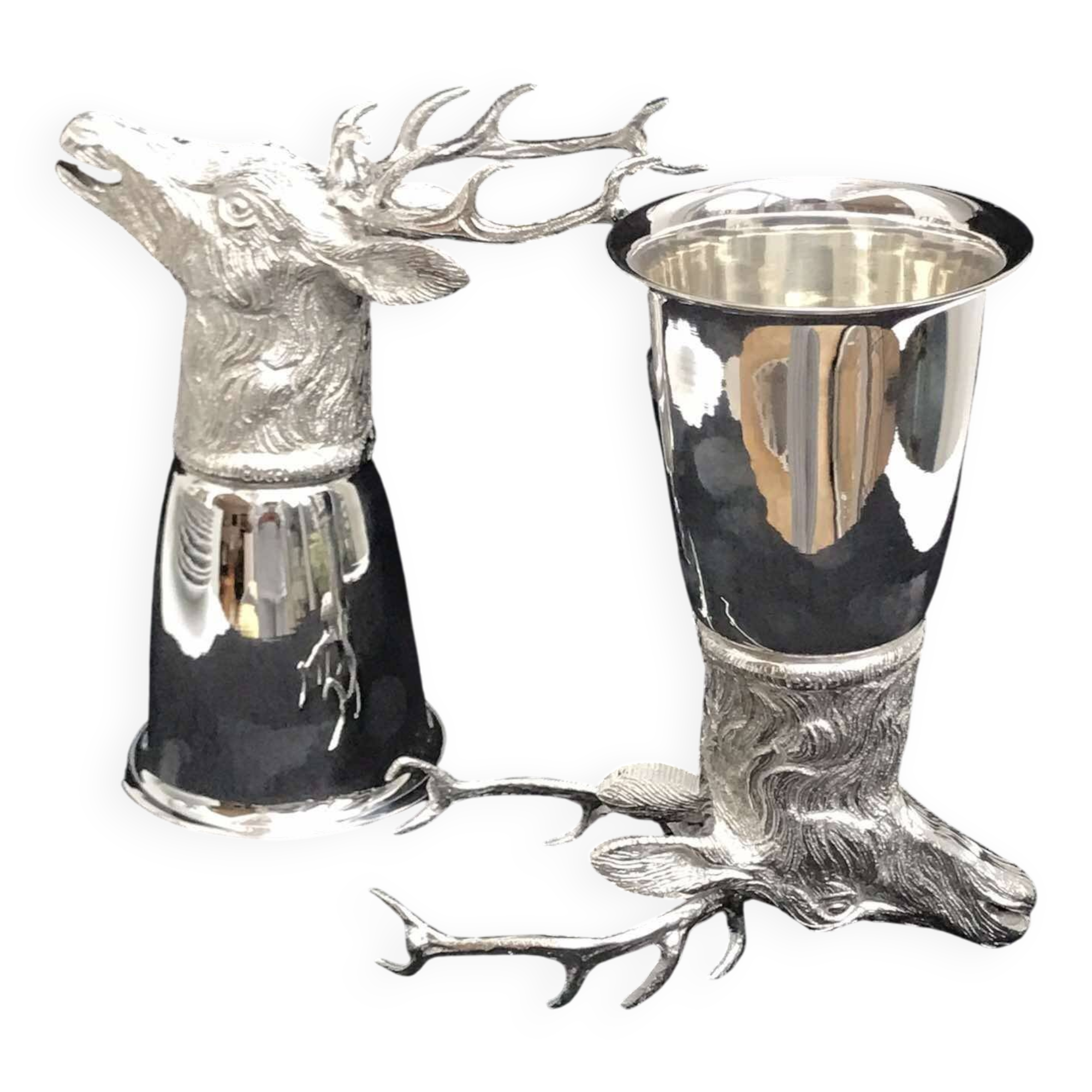 Gucci silver metal cups