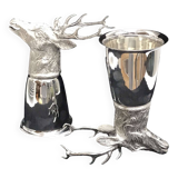 Gucci gobelets metal argenté