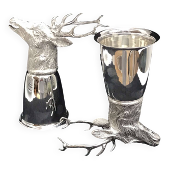 Gucci silver metal cups