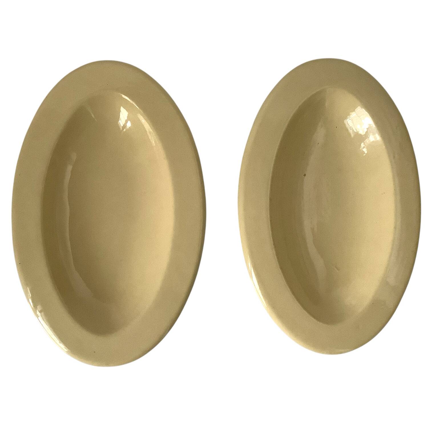 Set of 2 ceramic dishes from Boch La Louvière, Goupy model