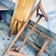 Farm table on trestles