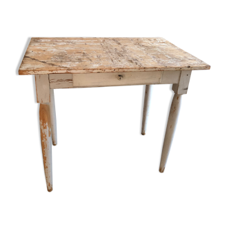 Ancien bureau bois patiné