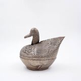 Boîte à bétel birmane en forme de canard, années 1950